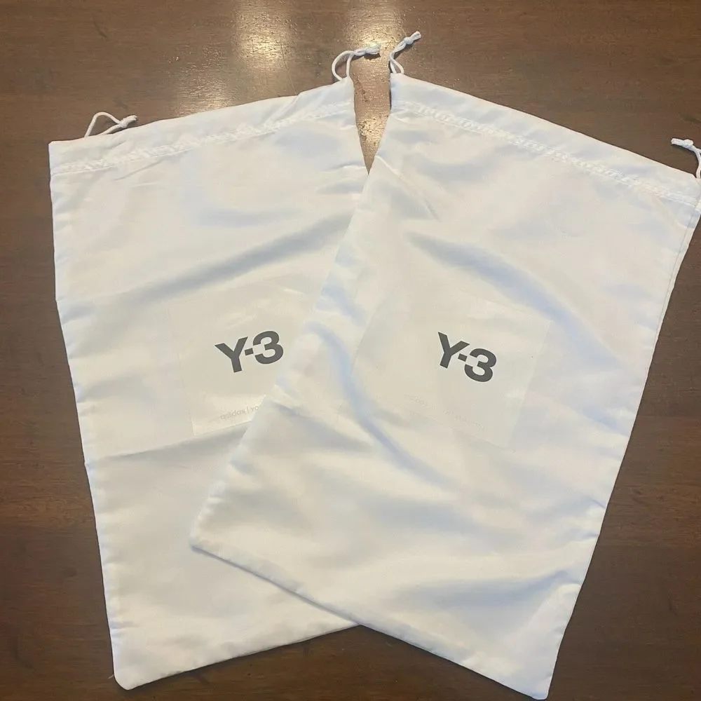 Adidas White Satin Rectangle Y-3 Shoes Storage & Dust Cover Bag 15